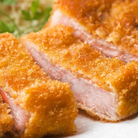 とんかつの断面